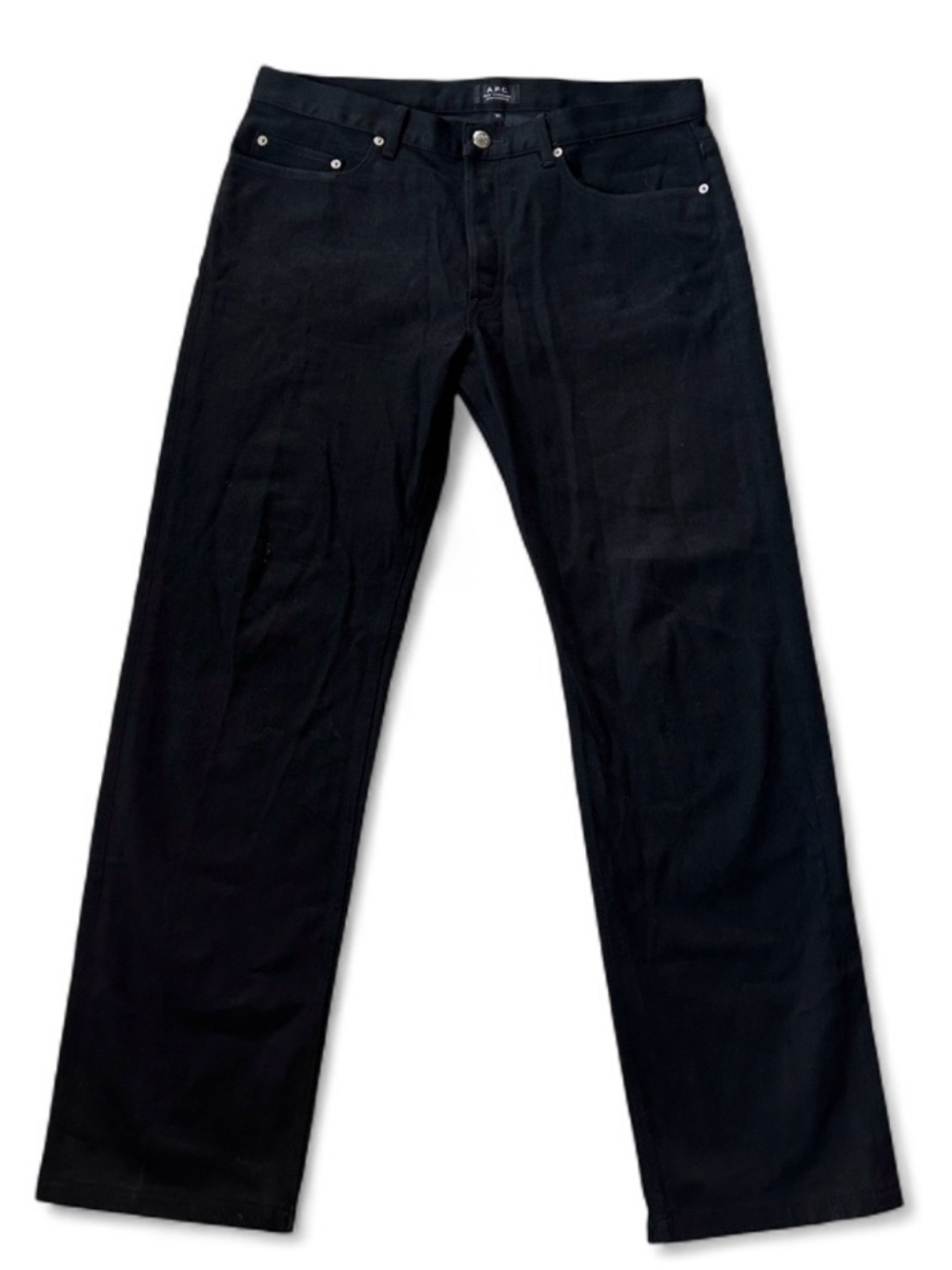 A.P.C. Men’s New Standard Classic Black Denim Jeans